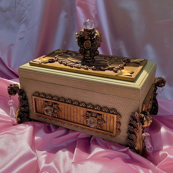 Vintage Mid Century Modern Chunky Jewelry Box